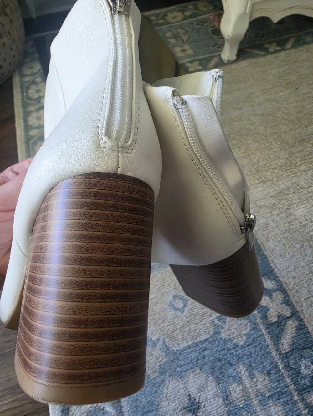 White Ankle Boots